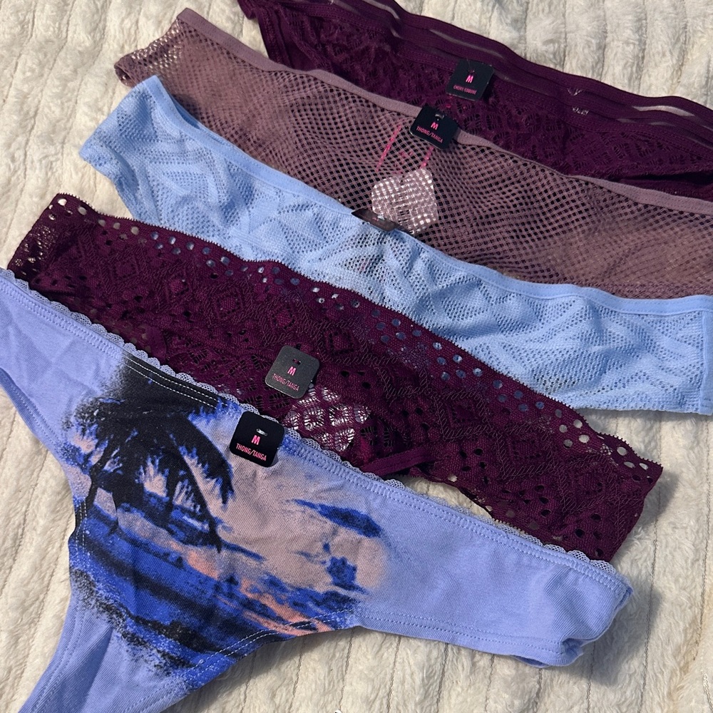 La SENZA Purple and Blue Panties Set